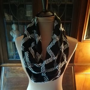 Black & White Infinity Scarf